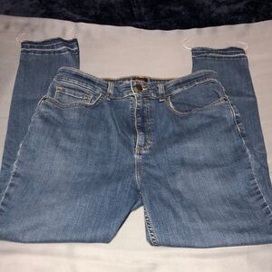Lee Blue Denim Jeans with Brass Button